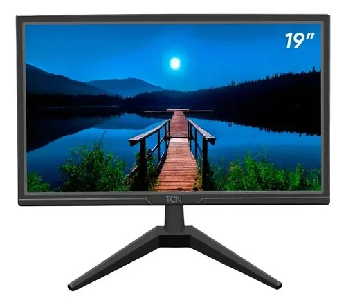 Monitor Office 19  Tcn Led Tn Hd Flat 60hz 5ms Hdmi/vga Preto 127/220v