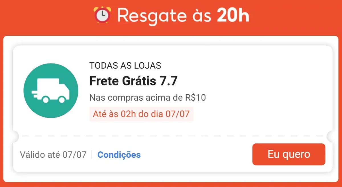 - Resgate de hora em hora, use a partir de meia-noite - Meia-noite outros diversos cupons serão liberados