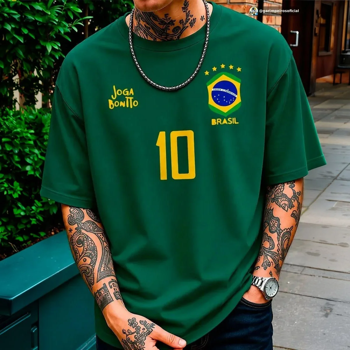 Camiseta Oversized Brasil 2026 Mercado Livre