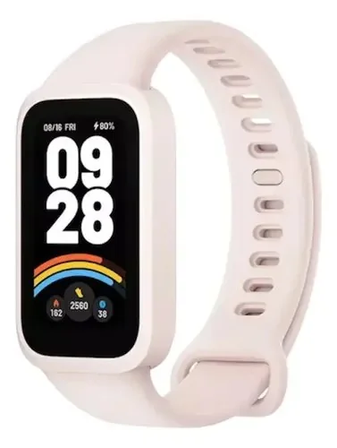 Relógio Smartwatch Smart Band 9 Active Tela 1.47 Caixa Rosa Pulseira Rosa