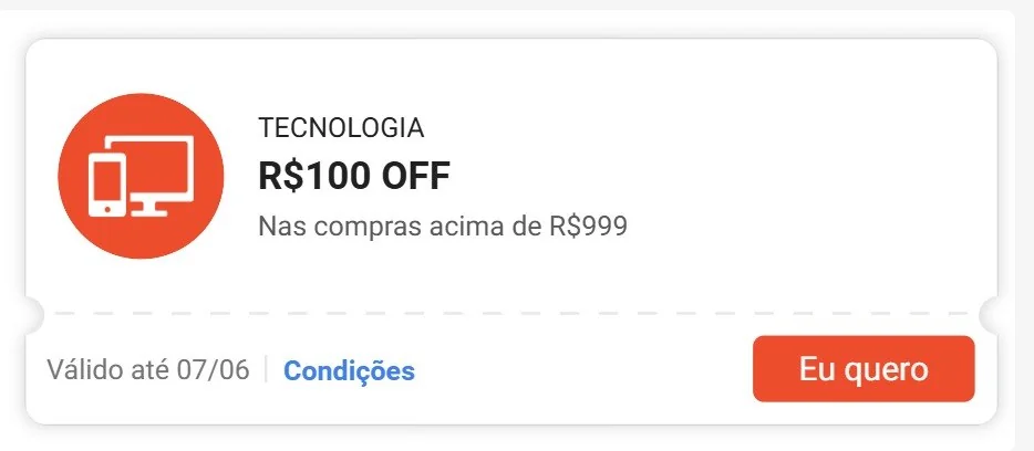 E vamos de mais CUPOM! kkk Cupom Shopee Tecnologia