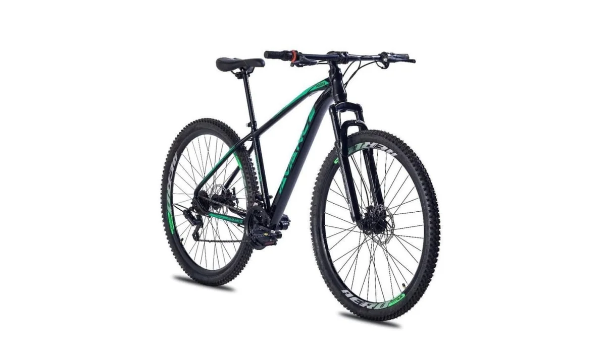 Bicicleta Aro 29 Avance Aço Susp (NV) Tras. Shimano 21v Quadro 17 Freio Disco