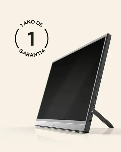 Monitor Portátil 15,6 Com Tela Ips E Full Hd Visiongo Wb Preto 127/220v