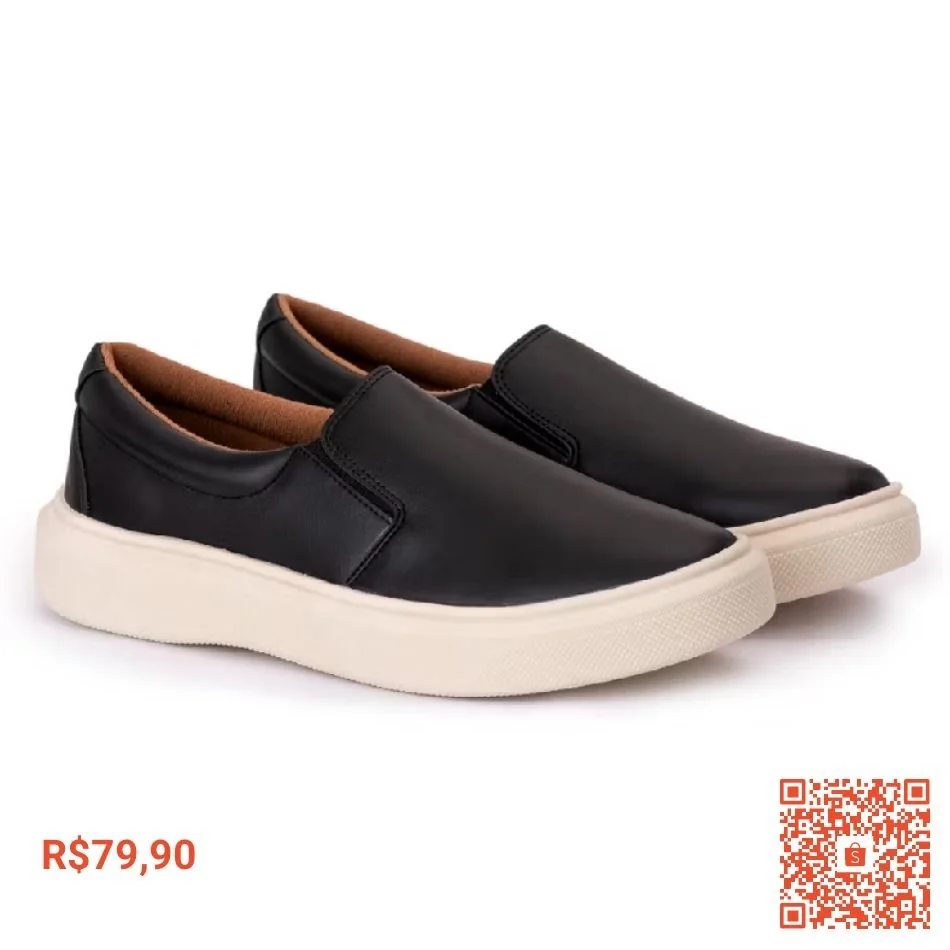 Tenis iate elastico casual masculino Sapatênis linha premium