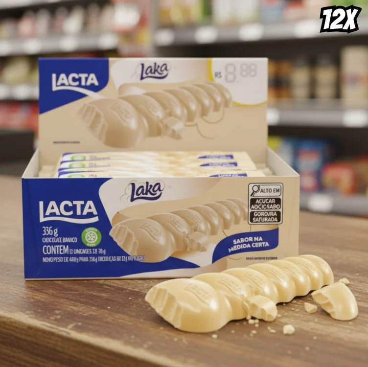 🚀 Chocolate Lacta Laka Com 12 Unidades De 28g