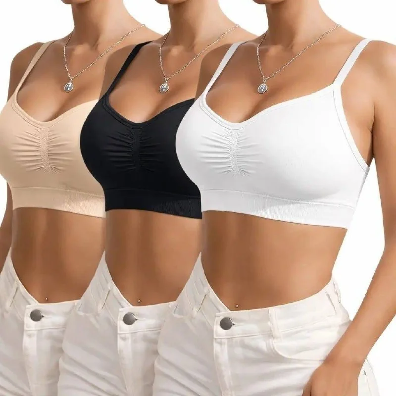 Kit 3 Top Sutiã Sensual Sem Costura Mercado Livre