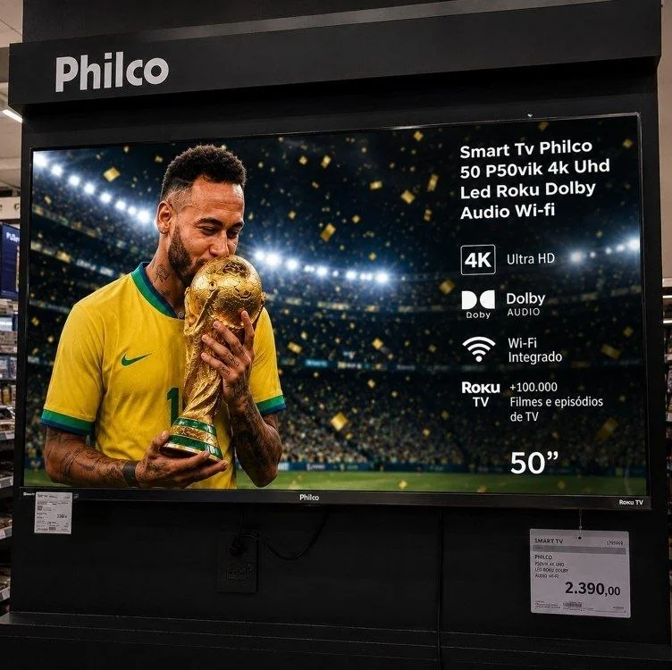 Smart Tv Philco 50 P50vik 4k Uhd Led Roku Dolby Audio Wi-fi Hdr10 110/220v
