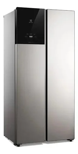 Geladeira Electrolux Frost Free 431l Bivolt Inox (es40s) Cinza 127/220v
