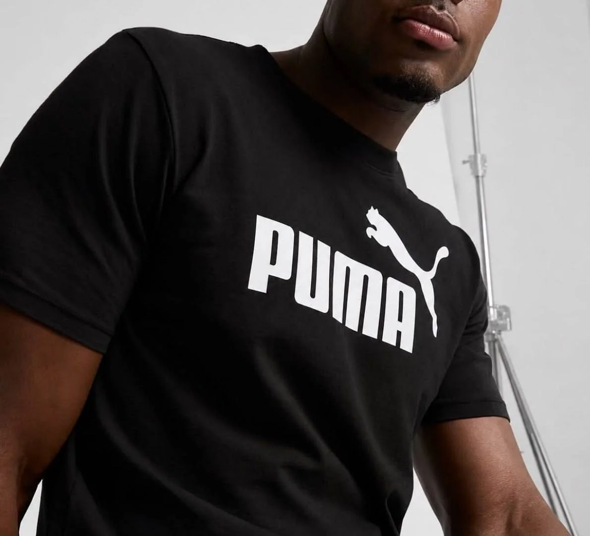 Camiseta Ess Logo Tee Puma Preta Mercado Livre