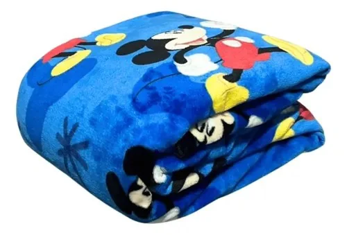 Manta Solteiro E Casal Cobertor Flannel 180g Disney Original 650 G Mickey Club Solteiro