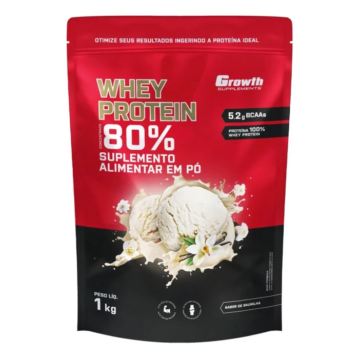 Whey Growth 1kg Baunilha Mercado Livre