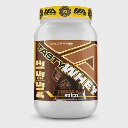 Suplemento Tasty Whey 3W Gourmet 900g - Chocolate Suíço Mercado Livre
