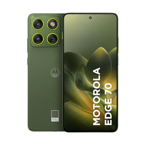 Smartphone Motorola Edge 70 5G - 256GB 24GB (8GB RAM + 16GB RAM Boost), Ultrafino, 3 cameras 50MP, Tela 1.5K extreme Amoled 120hz - Bronze Green