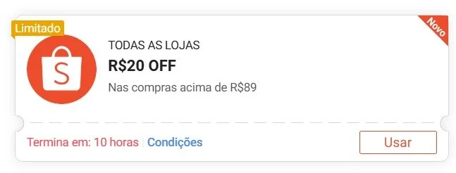 🔥 Cupom Shopee