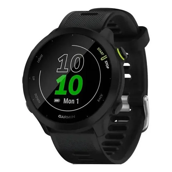 Relógio Smartwatch Garmin Forerunner 55 Mesh com Monitor de Frequência Cardíaca - Preto Mercado Livre