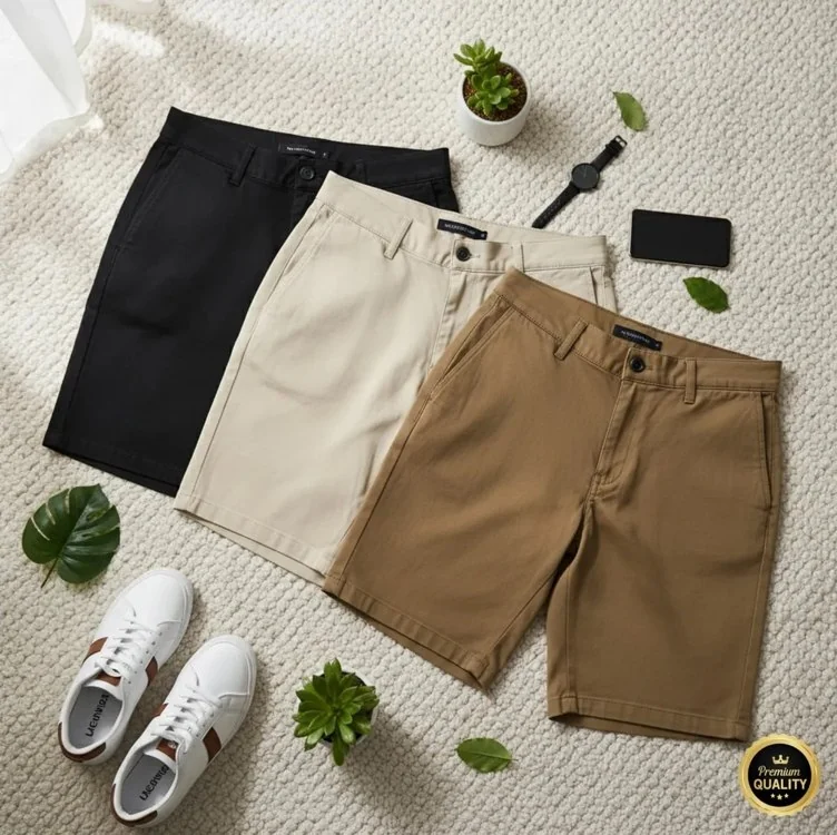 Kit 3 Bermuda Masculina Sarja Short Jeans Social Brim Lisa Mercado Livre