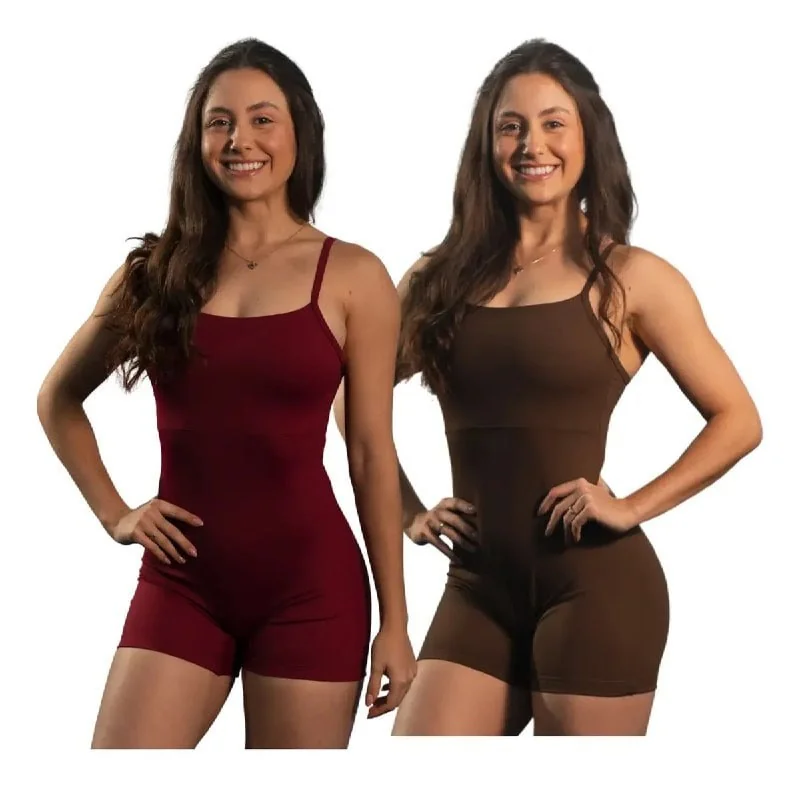 Kit 2 Macaquinho Curto Fitness Poli Academia Mercado Livre