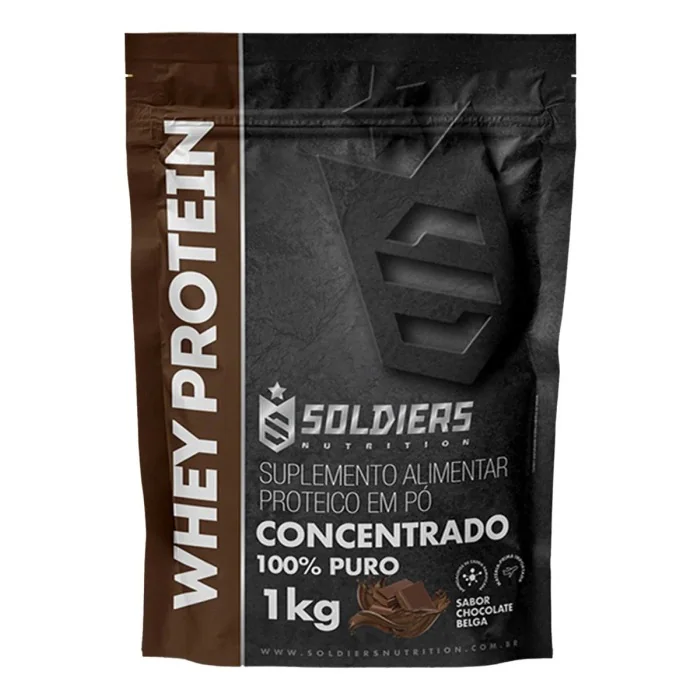 Whey Soldiers 1kg Chocolate Belga Mercado Livre