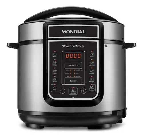 Panela De Pressão Elétrica Digital 5l, Mondial 900w - Pe-38