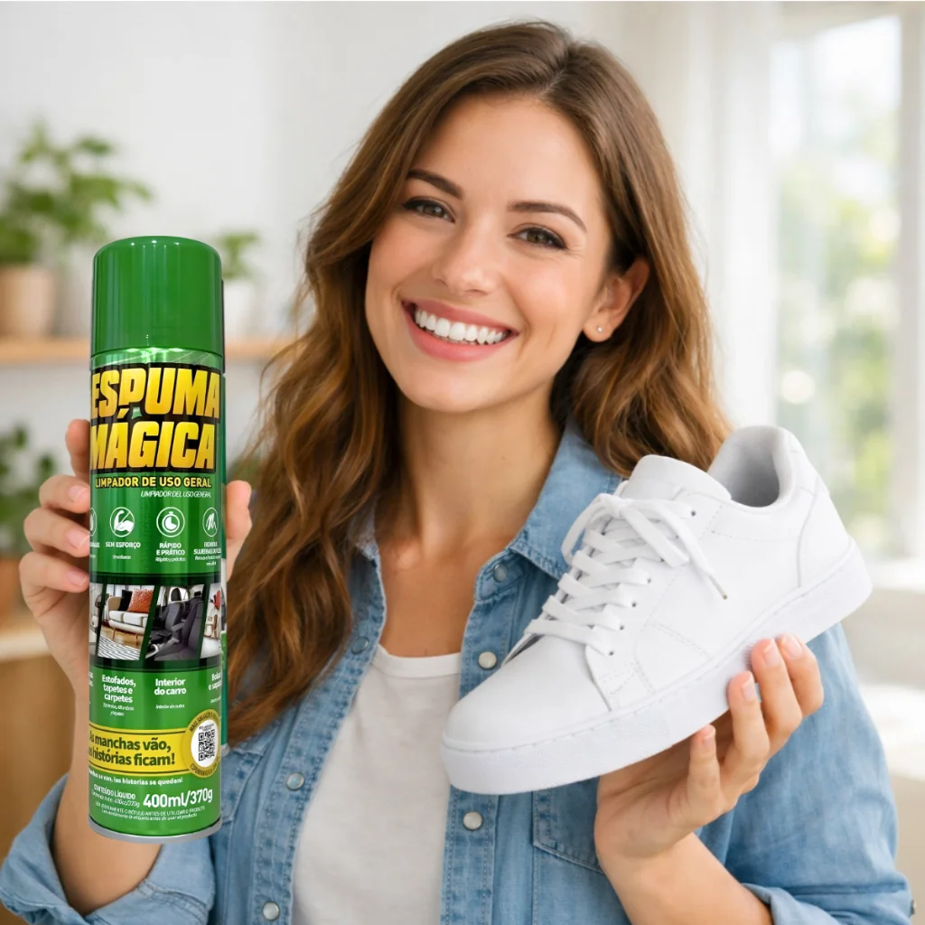 Espuma Mágica Limpa Tudo a Seco Limpa Estofado, Sofá, Tênis, Bancos de Carro Proauto 400ml Multiuso Shopee