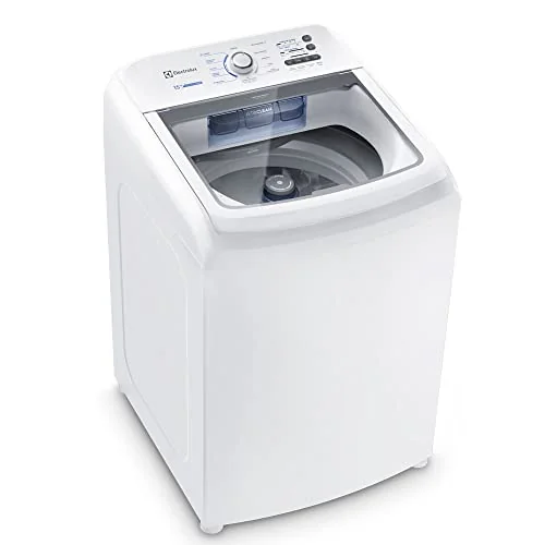 🔥 PARCELADO! Máquina de Lavar Electrolux 15kg Branca Essential Care com Cesto Inox e Jet&Clean (LED15) - 127V