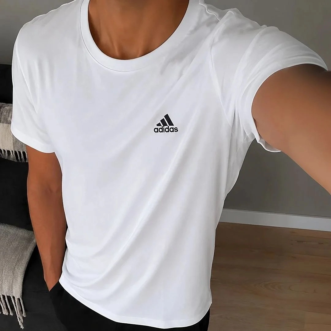 Camiseta Essentials Pequeno Logo Bordado adidas Mercado Livre