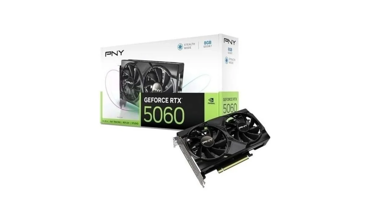 PNY Placa gráfica GEFORCE RTX™ 5060 8GB Dual Fan DLSS 4