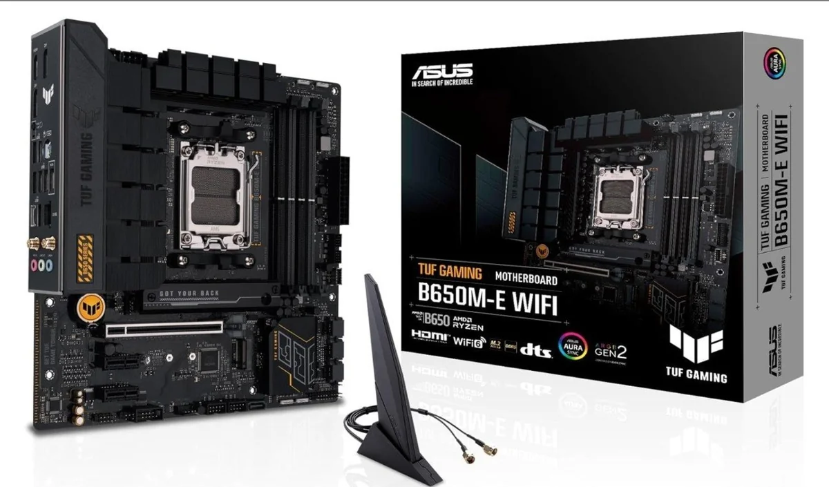 Placa Mãe Asus TUF Gaming B650M-E WIFI, Chipset B650, AMD AM5, mATX, DDR5, 90MB1FV0-M0EAY0