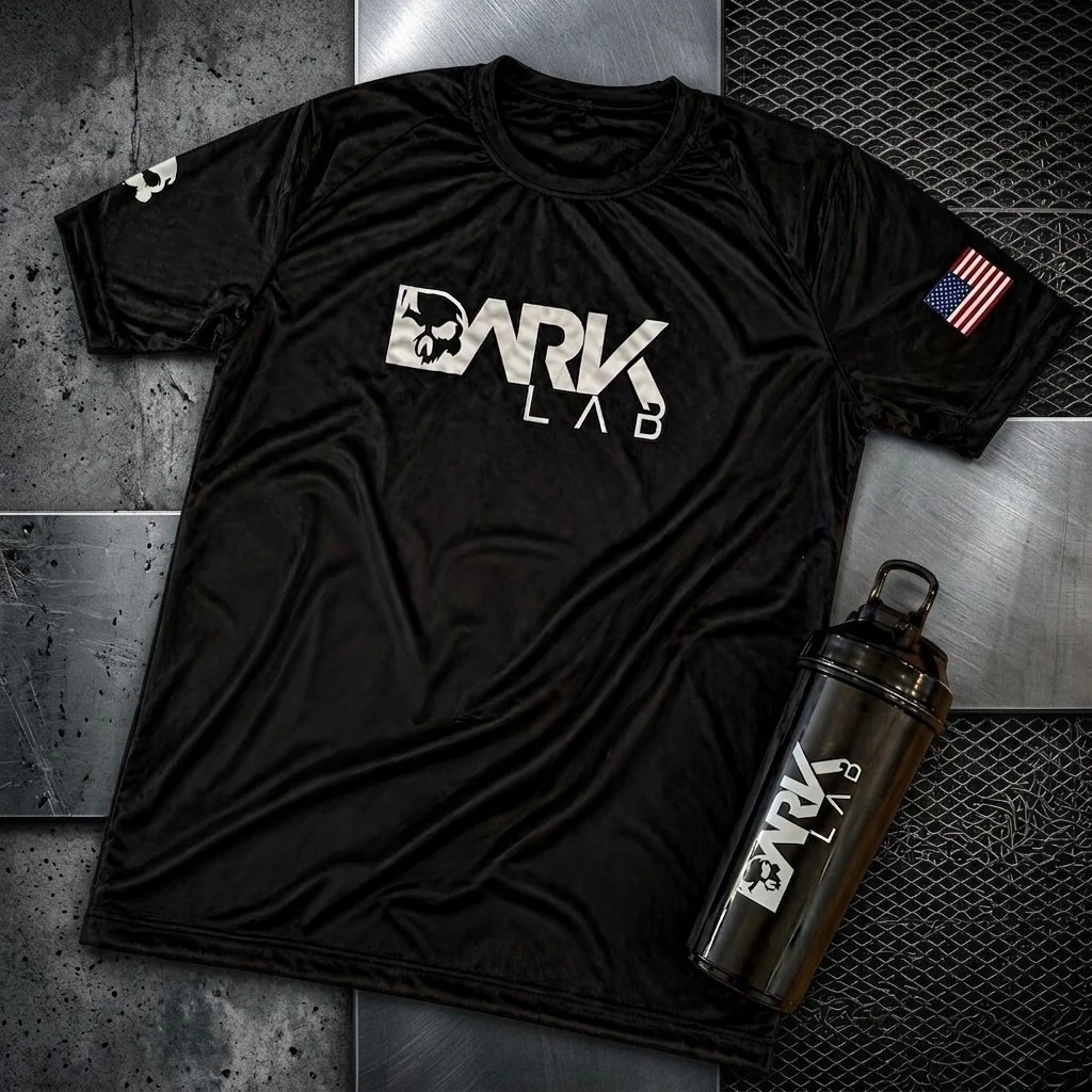 Kit Camiseta Caveira Dry-Fit 2.0 + Coqueteleira Fuse 700ml Dark Lab