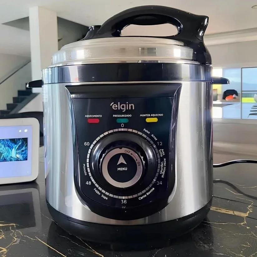 Panela Pressão Elétrica Elgin 42ppr 4 Litros 840w Aço Inox