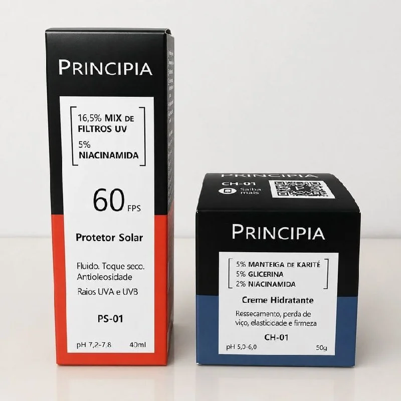 Principia Kit Dupla Diária Com Fps 60 Todo Tipo De Pele Dia/noite