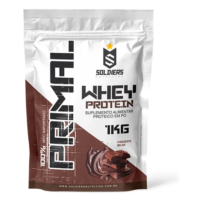 Whey Primal 1kg Chocolate Belga Mercado Livre
