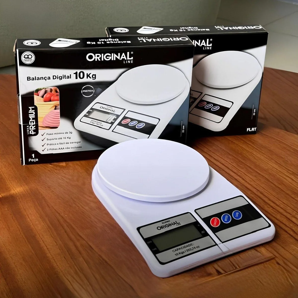 Balança de Cozinha Digital Premium Gourmet Resistente à Água Portátil Base Antiderrapante Visor de Alta Definição Pesagem Precisa Durável Moderna Ideal para Alimentos Frescos Doces Salgados Compacta