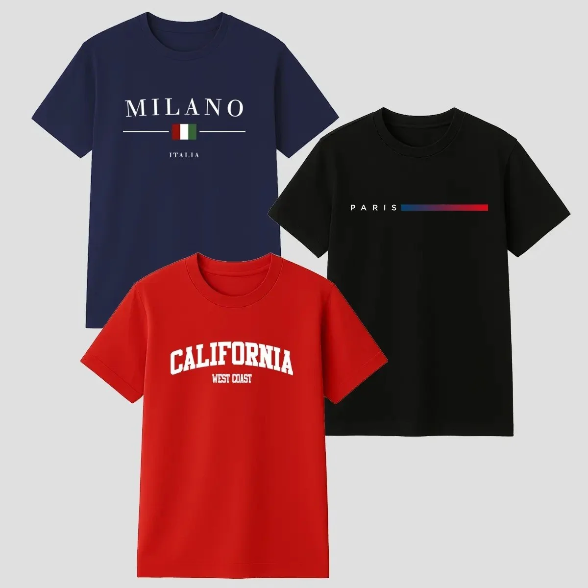 Kit 3 Camisetas Masculina 100% Algodão Premium Mercado Livre
