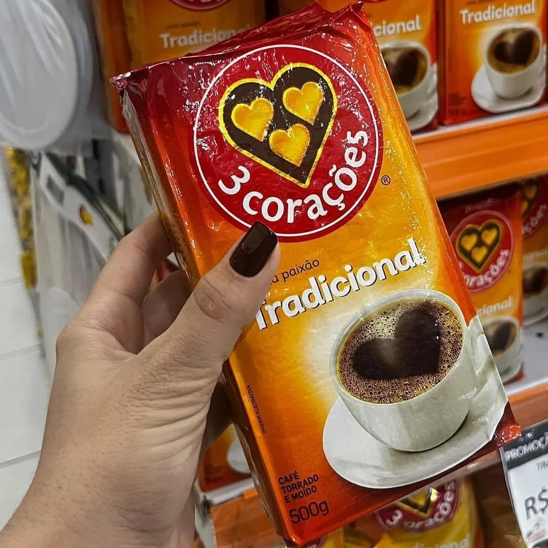 Café Torrado e Moído 3 Corações Tradicional 500g