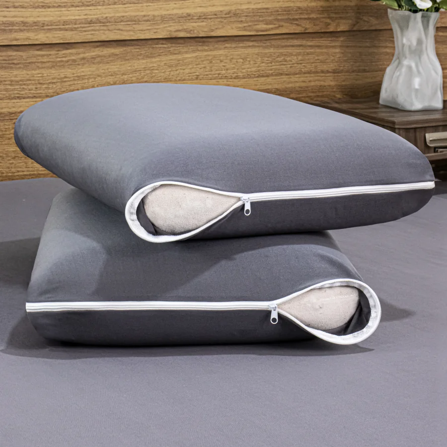 4 Capas Protetoras de Travesseiro Malha Gel/Helanca Fronha 50cm x 70cm com Zíper Shopee