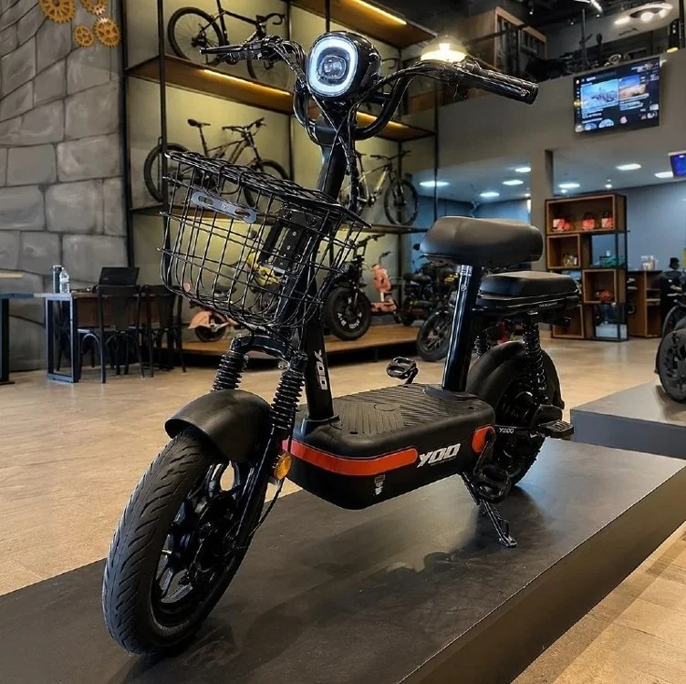 Bicicleta Elétrica Yoo Mobility Y-200 350w Farol Led Scooter Laranja Sem Cnh E Emplacamento Mercado Livre