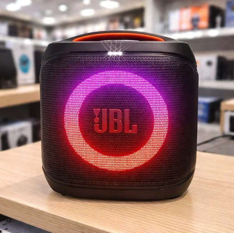 JBL, Caixa de Som, PartyBox Encore Essential 2, Show de Luzes, Bluetooth, Portátil, Resistente a Respingos, Bateria de até 15h, Som JBL Pro Sound, AI Sound Boost, 100 W RMS
