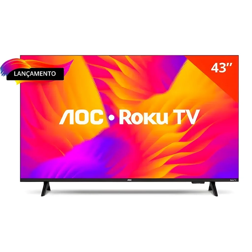 Smart TV AOC 43" 43S5155/78G Full HD LED Wifi Roku USB HDMI