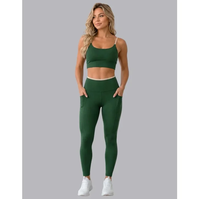 Conjunto academia legging com bolso e top Mercado Livre