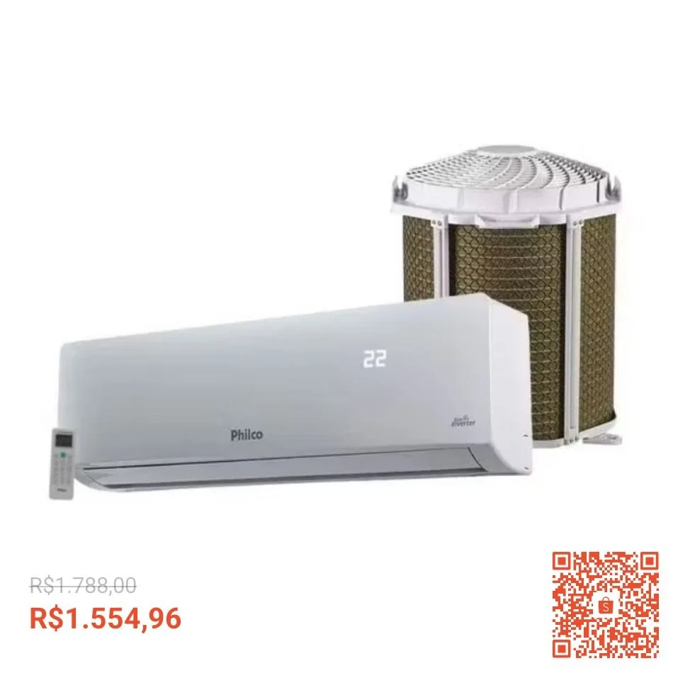 Ar Condicionado Split Hi Wall Inverter Philco 9000 BTU/h Frio PAC9FC – 220 Volts