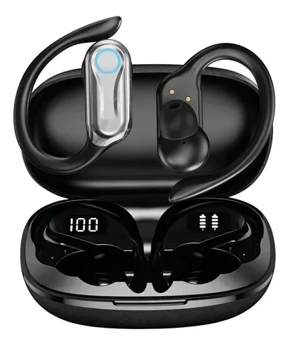 Fone De Ouvido Tws Jskj Ad-q15 Bluetooth 5.4 Com Cancelamento De Ruído E Microfone Preto