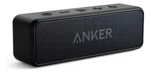 Caixa De Som Portátil Anker Soundcore 2 Bluetooth 5 Ipx7 À Prova D'água 12w Dsp Digital Bassup Graves Potentes 24h... 127/220v