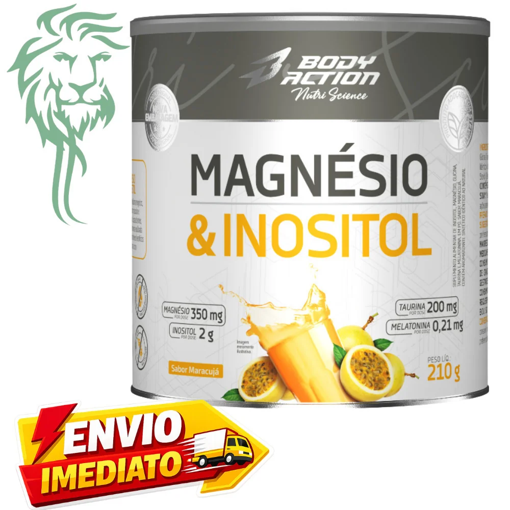 Suplemento Magnésio e Inositol 210g Bodyaction Shopee