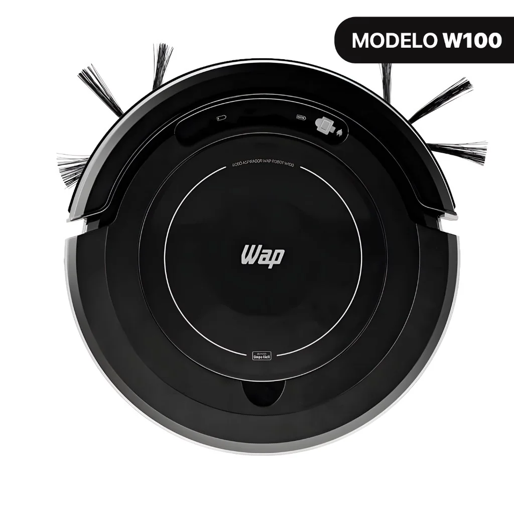 Aspirador de Pó Robô WAP Robot W100 3 em 1 Antiqueda Bivolt 17W