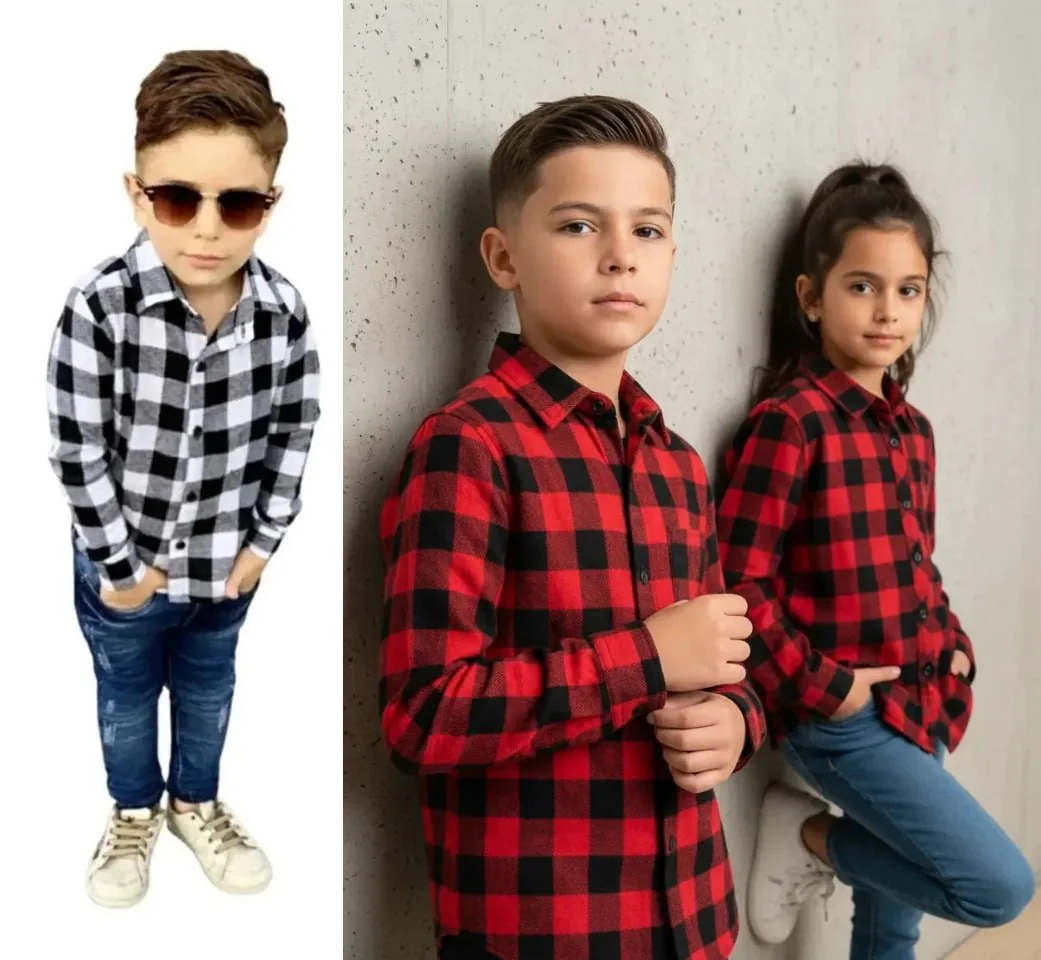Camisa Xadrez Infantil Flanelada (Tam. 6 ao 14) Mercado Livre