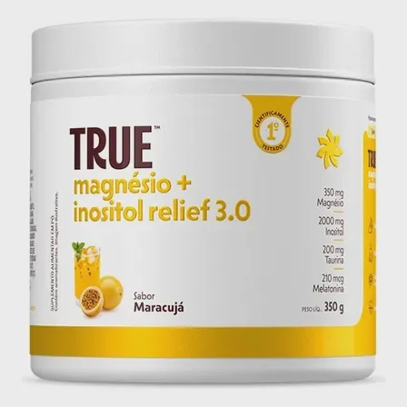 Magnésio + Inositol Relief 3.0 True Source Sabor Maracujá 350g Mercado Livre