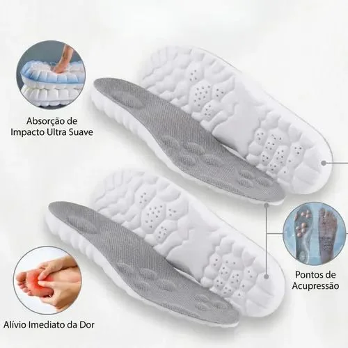 Kit 2 Palmilha Ortopédica 4d Conforto Alívio De Impacto Mercado Livre