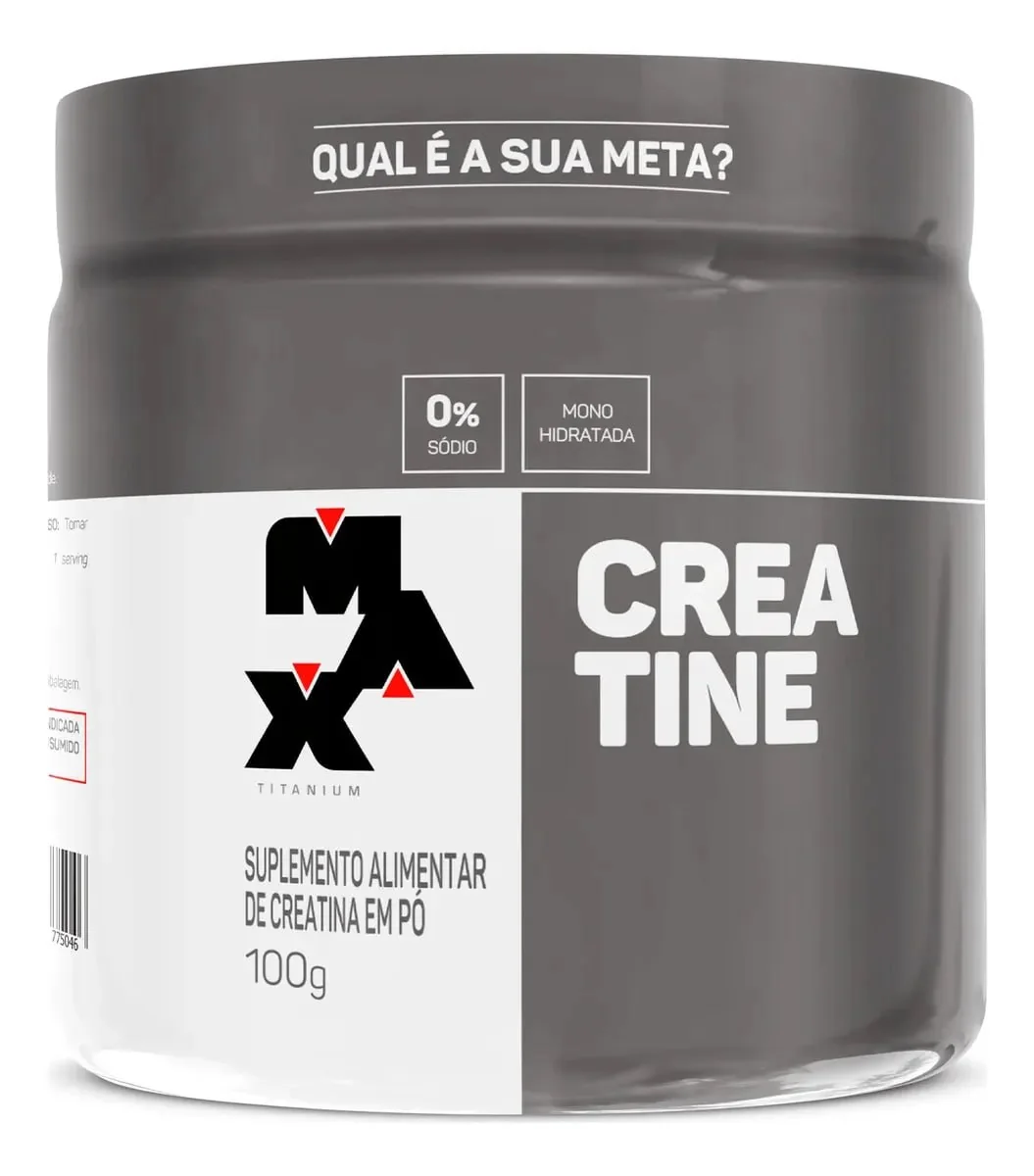 Creatina Monohidratada Max Titanium 100g Sem Sabor Alta Pureza Mercado Livre