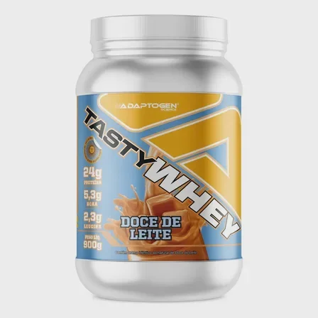 Tasty Whey 3W Gourmet Whey Protein Adaptogen Science Pote 900g - Doce de Leite Mercado Livre